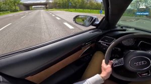 AUDI S8 PLUS *315km/h* // REVIEW on AUTOBAHN