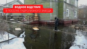 Водное бедствие в поселке Гидролизного завода продолжается