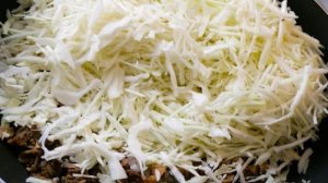 Блины с капустой и яйцом