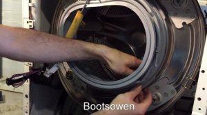 It's easy: How to replace the door seal on a Bosch washing machine. DIY how to. Full process.