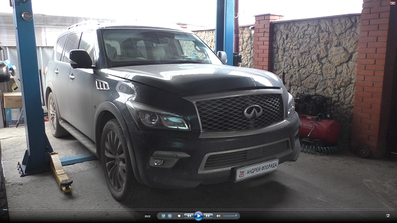 Замена свечей зажигания на INFINITI QX80 5,6  Инфинити Ку Икс 80 2014 года