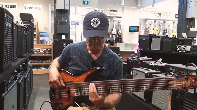 Ibanez fretless .7 strings bass. first impression. смотреть онлайн