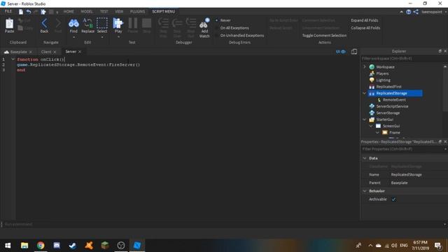 How to use remote events in ROBLOX Studio - Episode #1 смотреть онлайн