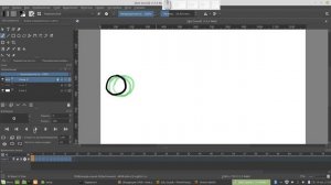 Анимация в Krita: Движение шарика с ускорением