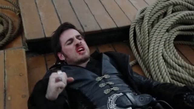 Once upon a time s02e11 Hook vs rumple on the Jolly Roger смотреть онлайн