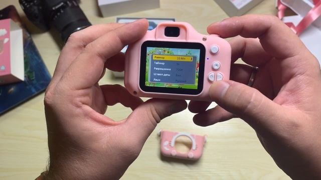 Крутые детскиe фотоаппараты с силиконовыми чехлами в двух цветах, 2 камеры, фото, видео, игры смотреть онлайн