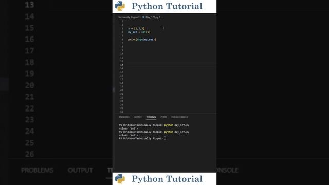 Sets In Python | Python Tutorial