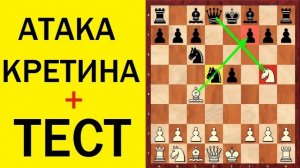 Шахматы. Защита ДВУХ КОНЕЙ. АТАКА КРЕТИНА. Школа шахмат d4-d5