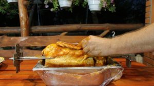 Утка гриль на вертеле! Очень сочная, мягкая, вкусная, пряная!