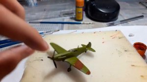 Сборка  модели советского самолета лагг3  в масштабе 1/144 от фирмы звезда.