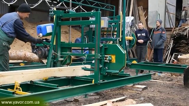 Ленточная пилорама бензиновая ПЛП-9Б / Sawmill with gasoline engine PLP-9B