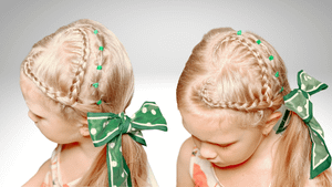 Прическа с резинками и лентой | Прически на длинные волосы