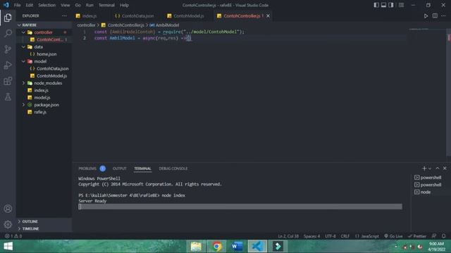 Express Js Tutorial - Model, Routes, & Controller
