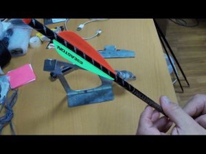 Как поклеить перья на стрелу для арбалета