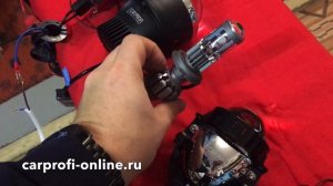 Сравнительный тест светодиодных мини линз CarProfi Bi-Led Mini G7 под цоколь H7 H4