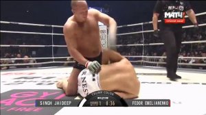 Бой: Федор Емельяненко vs Джайдип Сингх 31.12.2015 Победа в первом раунде