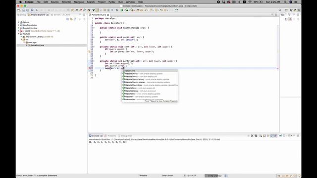 QuickSort Algorithm | Java Implementation