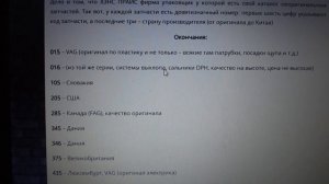 О качестве запчастей фирмы Топран или Нанс Принс. Расшифровка каталожного номера.