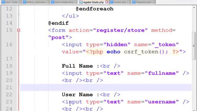 BEST LARAVEL TUTORIAL( EASY EXAMPLE ) - laravel Login Logout Form validation(Video - 7)