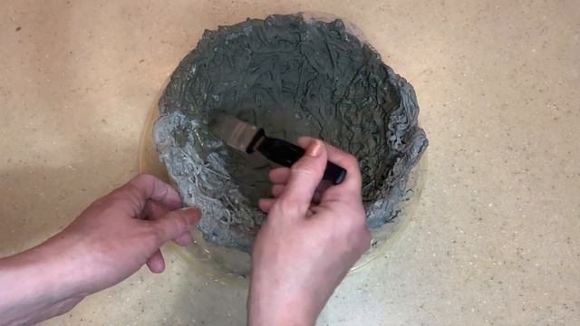 ПОДЕЛКА ИЗ ЦЕМЕНТА И НИТОК - DIY