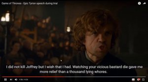 Эпическая речь Тириона