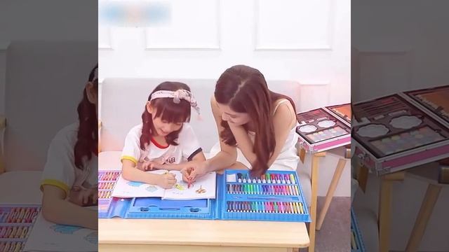 Watercolor Drawing Art Marker 208 pcs смотреть онлайн