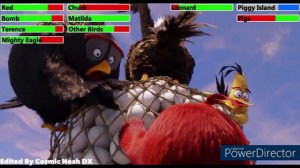 The Angry Birds Movie (2016) Final Battle with healthbars 3/4