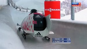 Bobsleigh. Чемпионат Европы. 6-й этап Кубка мира. Бобслей. Двойки. Мужчины. 1-я попытка
