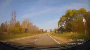Driving in Tver region: Бежецк - Красный Холм - Весьегонск 03/10/2020 (timelapse 4x)