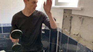 Демонтаж плитки присоской))