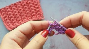 Узор спицами Гвоздики