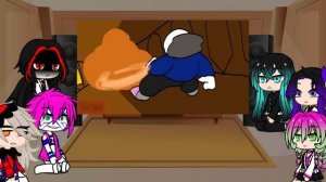 Demon slayer reacts Dust sans vs Last Breath sans