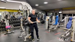 Строгий подъем на бицепс 70 кг
