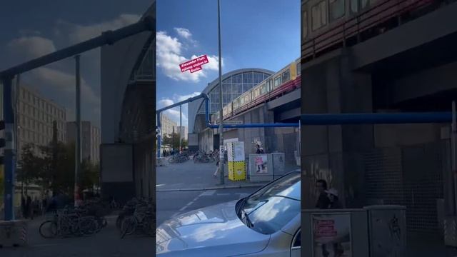 Alexander Platz railway station in Berlin. Berlin. Germany