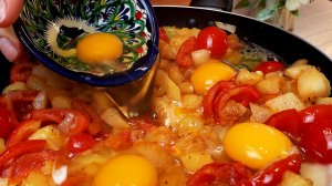 Лучше, чем жареная картошка! Готово за считанные минуты! Простой рецепт из картофеля и яиц!