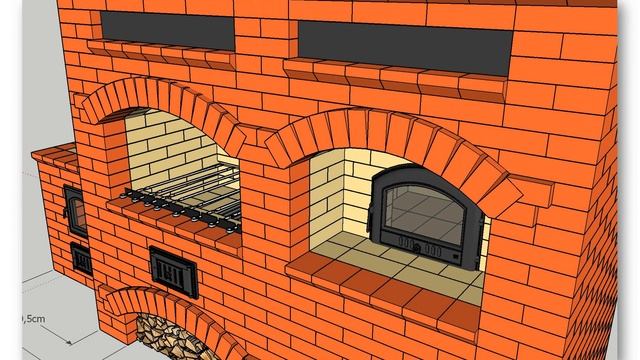 КОМПЛЕКС БАРБЕКЮ BIG L OMEGA для самостоятельного строительства. Проект, порядовка смотреть онлайн