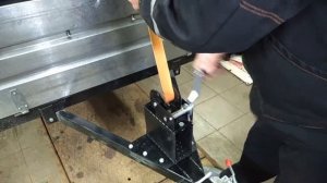 Крепление лебёдки на прицепе для ПВХ