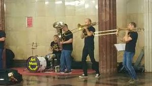 Музыканты в Московском Метро.