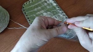 Как обвязать готовое дно для сумки или корзины?