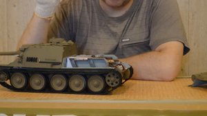 обзор готового танка  su -100 trumpeter 1/16