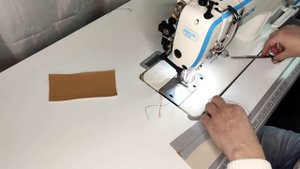 Расстрочной шов с отлётными краями. Шов для декора.