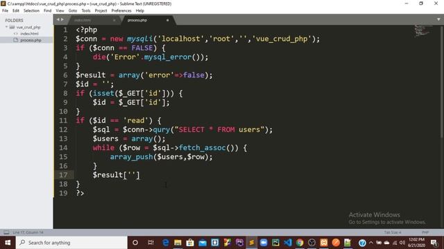 Crud Application using vue js with PHP & MySQL part-6