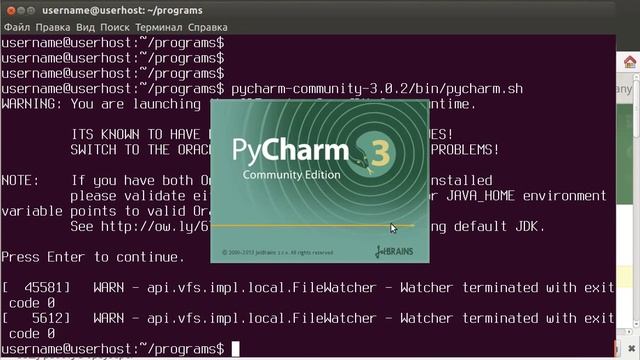 Установка PyCharm под Ubuntu