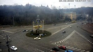 Веб-камера Киев Европейская площадь + Майдан 2022 02 24