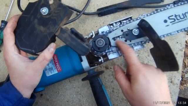 Насадка цепная пила для УШМ STURM AGCS12 01. Купил. Понравилась. Доводим до ума своими руками. смотреть онлайн