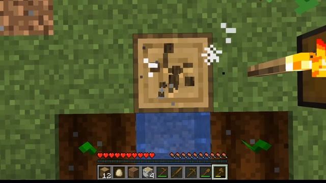 Один блок в Майнкрафте.