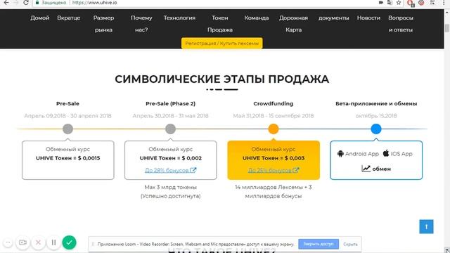 Обзор криптовалютного проекта UHIVE смотреть онлайн
