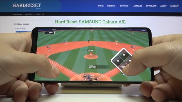 Тестим игру BaseBall 9 на телефоне SAMSUNG GALAXY A51 / Обзор игры BaseBall 9 SAMSUNG GALAXY A51 смотреть онлайн