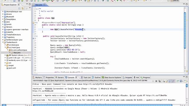 Twitter com Twitter4j смотреть онлайн
