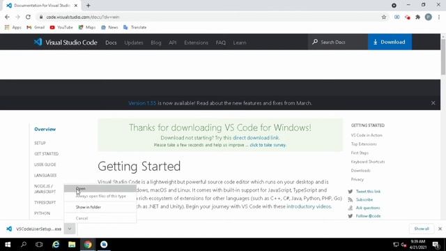 Download Visual Studio Code on Windows 10 (2021) | Code Editor|Easy way | @microsoft | (VS code)